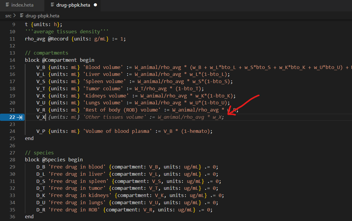 Autocompletion by GitHub Copilot for Heta